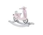 Rocking scooter roze/wit - Scooter rose/blanc