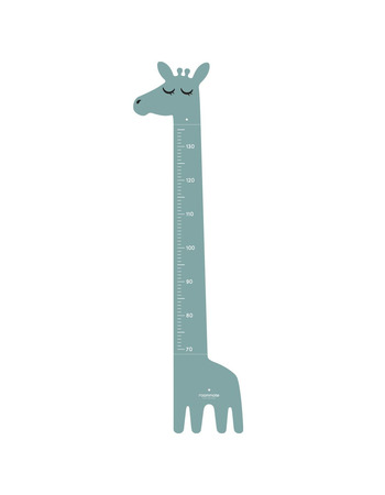 GROWTH CHART GIRAFFE SEA GREY