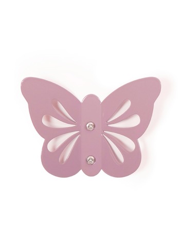 Butterfly hook violet 9x13,5 cm