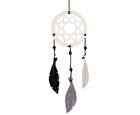 Dreamcatcher felt decoration white 90 cm    