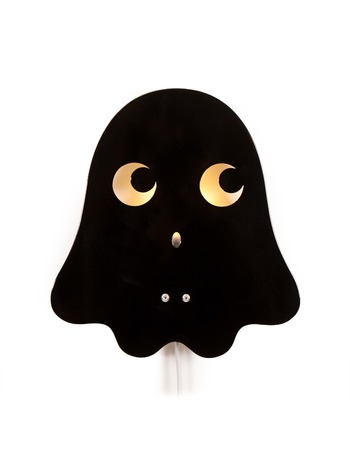 Ghost lamp black 25x23 cm   2 x 1 st 