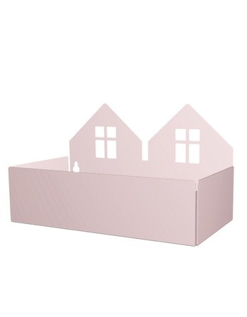 Twin house box pale rose 13x22x11 cm   