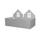 Twin house box grey 13x22x11 cm