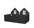 Twin house box black 13x22x11 cm  