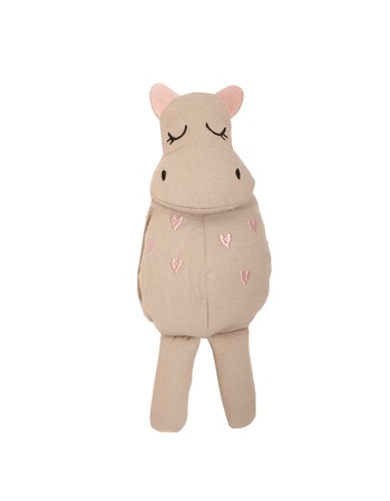 Hippo rag doll 25 cm