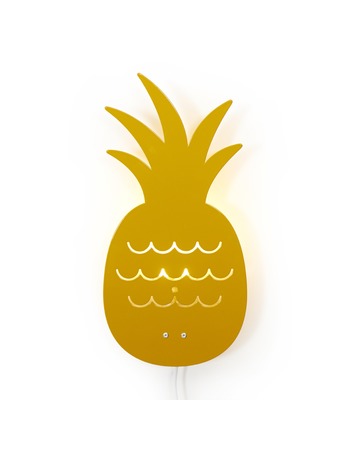 Pineapple lamp ochre 33x17 cm   3 x 1 st