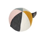 Canvas ball with bell multi 10 cm