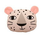 Leopard cushion off white