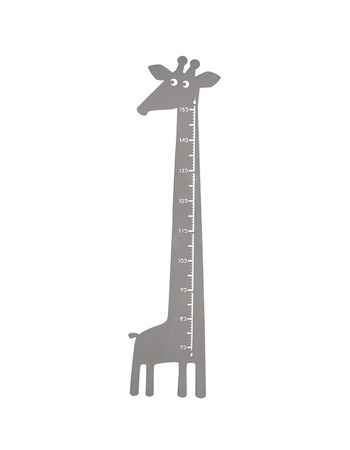 Giraffe growth chart grey 115x28 cm