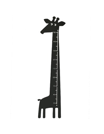 Giraffe growth chart black 115x28 cm 
