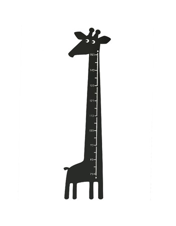 Giraffe growth chart black 115x28 cm