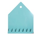 Magnetic board shelf & coat rack pastel blue 58x45 cm 