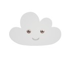 Cloud hook white 7,5x11,5x3,5 cm