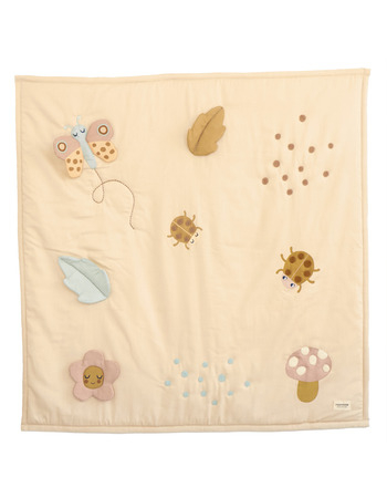 ACTIVITY BLANKET BABY BUGS PASTEL   