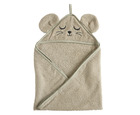 HOODED TOWEL MOUSE GREY   